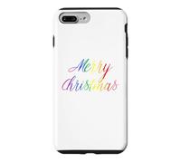 Joyeux Noël Gay Rainbow Art Queer Holiday Love LGBTQ Coque pour iPhone 7 Plus/8 Plus