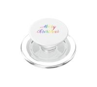 Joyeux Noël Gay Rainbow Art Queer Holiday Love LGBTQ PopSockets PopGrip pour MagSafe