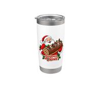 Joyeux Noel Gobelet isotherme en acier inoxydable double paroi