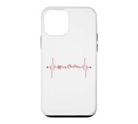 Joyeux Noël Heartbeat EKG Infirmière en santé Coque pour iPhone 12 Mini