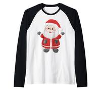 Joyeux Noël Hiver Xmas Santa Claus Père Noël Merry Christmas Manche Raglan