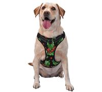 Joyeux Noël Holly,Harnais pour Animaux de Compagnie, Harnais réfléchissant réglable pour Chien,S