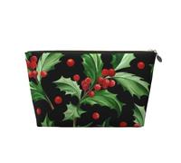 Joyeux Noël Houx, Trousse de Maquillage Trousse à cosmétiques Trousse de Toilette de Voyage Portable Pochette de Toilette