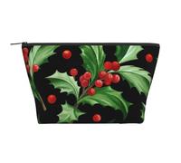 Joyeux Noël Houx, Trousse de Toilette Trousse de Maquillage Sac à cosmétiques Trousse de Toilette de Voyage Portable
