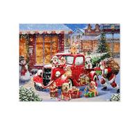 Joyeux Noël，Jigsaw Puzzle 1000 Pièces Puzzle Classique pour Adultes Et Enfants, Compétence Jouets Éducatifs Anniversaire Festival Cadeau（50x70cm）-B80
