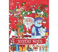 Joyeux Noel: Livre de coloriage géant de Noel ,enfant de 6ans et plus Garçon et fille