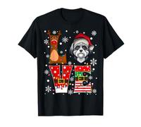Joyeux Noël Love Shih Tzu Dog Ugly Xmas T-Shirt