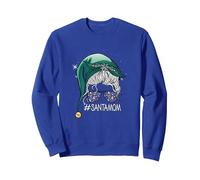 Joyeux Noël Maman Bonne Année Sweatshirt, Unisexe pour Adultes, Bleu Royal, S
