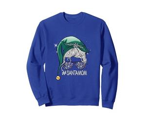 Joyeux Noël Maman Bonne Année Sweatshirt, Unisexe pour Adultes, Bleu Royal, S