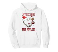 Joyeux Noël Mes Poulets Cadeau Fêtes Coeur Sweat à Capuche