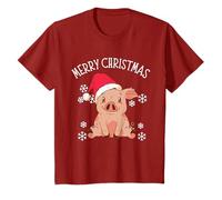 Joyeux Noël mignon cochon de Noël mignon cochon de Noël dans la neige T-Shirt