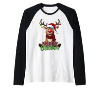 Joyeux Noël Renne Famille Vacances Assortis pour Enfants Manche Raglan