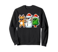 Joyeux Noël Renne Guirlande Lumineuse Santa Claus Xmas Sweatshirt