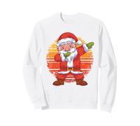 Joyeux Noël Retro Xmas Père Noël Tamponnant Santa Claus Sweatshirt