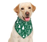 Joyeux Noël ! Sapin Vert Serviettes Triangle pour Animaux Ajustable Écharpe Triangulaire Lavable Bandanas Chien Chats Petite, Moyenne Et Grande Taille