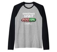 Joyeux Noël, Spirit Loading Meme Gen Z Alpha Slang Xmas Manche Raglan