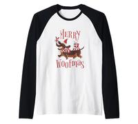 Joyeux Noël Teckel Joyeux Woofmas Xmas Wiener Dog Manche Raglan
