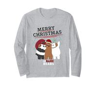 Joyeux Noël, We Bare Bears, Joyeux, Festif et Amusant Manche Longue