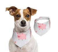 Joyeux Petits cochons Mignons,Bandanas pour Chien, écharpe en Coton, Bavoirs réglables pour Animaux de Compagnie,L