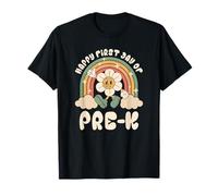 Joyeux Premier Jour de Pre-K Retro Rainbow T-Shirt