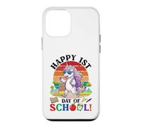 Joyeux Premier Jour d'école, Mignon Loup, étudiant, garçon, Fille Coque pour iPhone 12 Mini