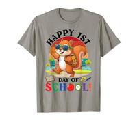 Joyeux Premier Jour d'école, Mignon Tigre, étudiant, garçon, Fille T-Shirt