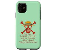 Joyeux Roger. Nos Vies... des Choses Qui comptent. Coque pour iPhone 11