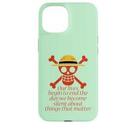Joyeux Roger. Nos Vies... des Choses Qui comptent. Coque pour iPhone 15