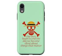 Joyeux Roger. Nos Vies... des Choses Qui comptent. Coque pour iPhone XR