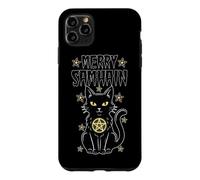 Joyeux Samhain Witch Cat Wicca Wiccan Occult Halloween Coque pour iPhone 11 Pro Max