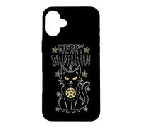 Joyeux Samhain Witch Cat Wicca Wiccan Occult Halloween Coque pour iPhone 16 Plus