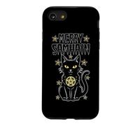 Joyeux Samhain Witch Cat Wicca Wiccan Occult Halloween Coque pour iPhone SE (2020) / 7/8
