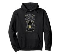 Joyeux Samhain Witch Cat Wicca Wiccan Occult Halloween Sweat à Capuche