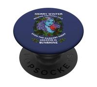 Joyeux Solstice d'hiver et Joyeux Noël Nordique PopSockets PopGrip Adhésif