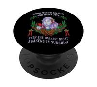 Joyeux Solstice d'hiver Joyeux Yule Costume de Noël Amusant PopSockets PopGrip Adhésif