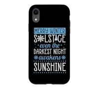 Joyeux Solstice d'hiver, même la Nuit la Plus Sombre s'éveille Coque pour iPhone XR