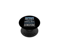Joyeux Solstice d'hiver, même la Nuit la Plus Sombre s'éveille PopSockets PopGrip Adhésif