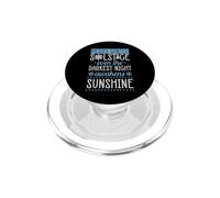 Joyeux Solstice d'hiver, même la Nuit la Plus Sombre s'éveille PopSockets PopGrip pour MagSafe