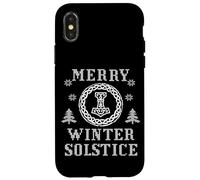 Joyeux Solstice d'hiver Nordique Joyeux noël pour Vikings Coque pour iPhone X/XS