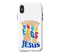 Joyeux œufs de Pâques, oublie Les œufs, Donne-Moi Jesus Christian Coque pour iPhone X/XS