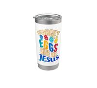 Joyeux œufs de Pâques, oublie les œufs, donne-moi Jesus Christian Gobelet isotherme en acier inoxydable double paroi