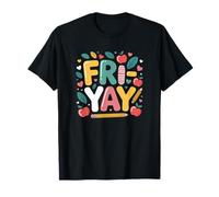 Joyeux Vendredi Professeur Fry Yay Friday Weekend Cute T-Shirt
