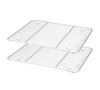 Joyfair Lot de 2 grilles de refroidissement en acier inoxydable (29,5 x 23 x 1,5 cm)