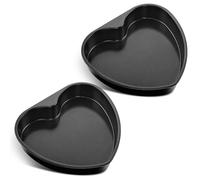Joyfair Lot de 2 moules à gâteau anti-adhésifs en forme de cœur (2, 22 x 20 cm)