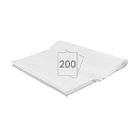 Joyfair Lot de 200 feuilles de papier sulfurisé rectangulaire, imperméable, anti-graisse, anti-adhésif, 40 x 30 cm, pour pizza, hamburgers, fromage, gâteau, viande, blanc