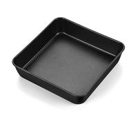 Joyfair Moule à gâteau carré, en acier inoxydable, avec revêtement anti-adhésif, 21 x 21 x 5 cm, parfait pour brownie/lasagnes/gâteaux, sain et durable, facile à nettoyer