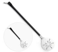 Joyfair Pelle à pizza tournante, pelle à pizza perforée en acier inoxydable avec long manche en métal, résistant à la chaleur, outil professionnel d'accessoires de four avec poignée amovible pour