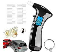 JoyFan Alcootest Ethylotest Electronique, éthylomètre Professionnel avec 10 Embouts, éthylomètre précis pour la Police avec écran Digital LCD, éthylomètre Portable, Personnel pour Usage Domestique