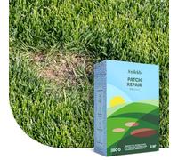 Joyfields Patch Repair - Gazon de regarnissage avec engrais - 380 g pour 5 m² - Germination express en quelques jours - Engrais intégré pour une croissance boostée - Gazon dense et vert