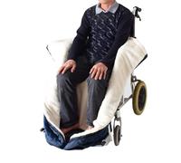 Joyfitness Chancelière d'hiver pour Sac Fauteuil Roulant pour Adultes, Grand Fourre pour Fauteuil Roulant, Jambes Couverture Chaude, Couverture pour Personnes Âgées en Fauteuil Roulant